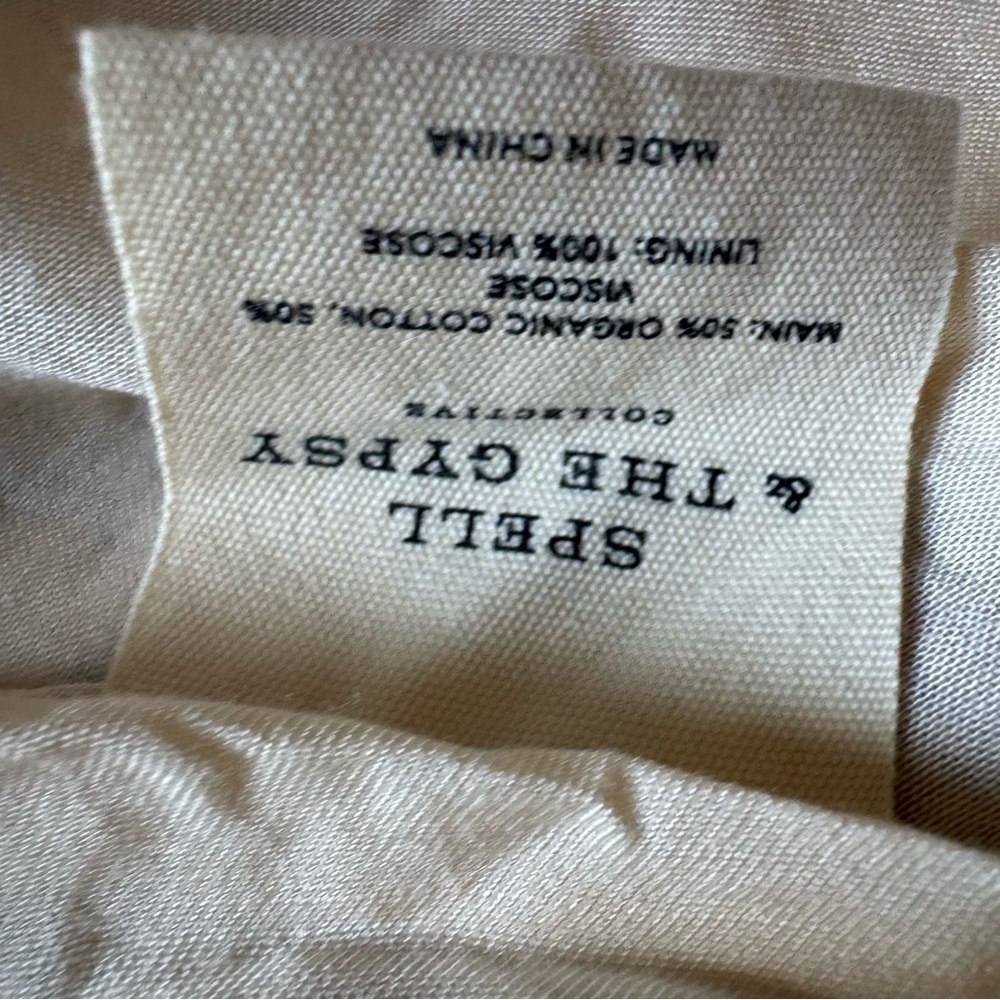 Spell And The Gypsy Collective Floral Puff  Sleeve Maxi Dress Blue Size S Boho - Picture 11 of 16